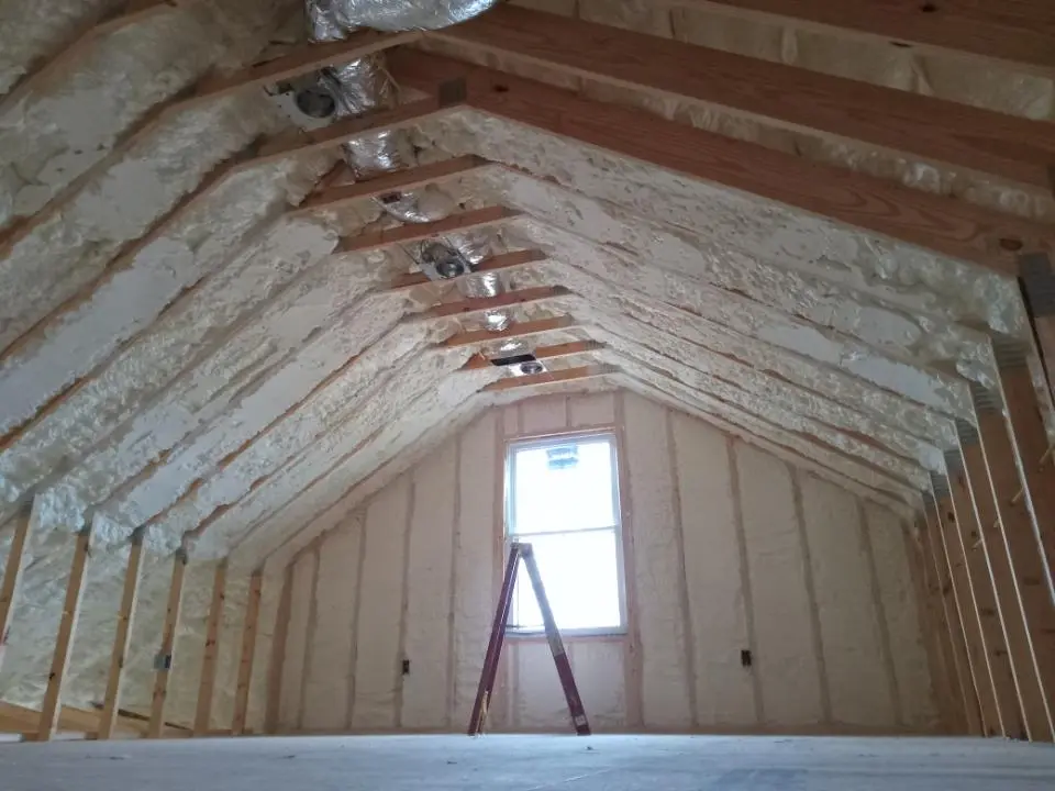 Spray foam roofing application for Crawl Space Insulation project in Fowler